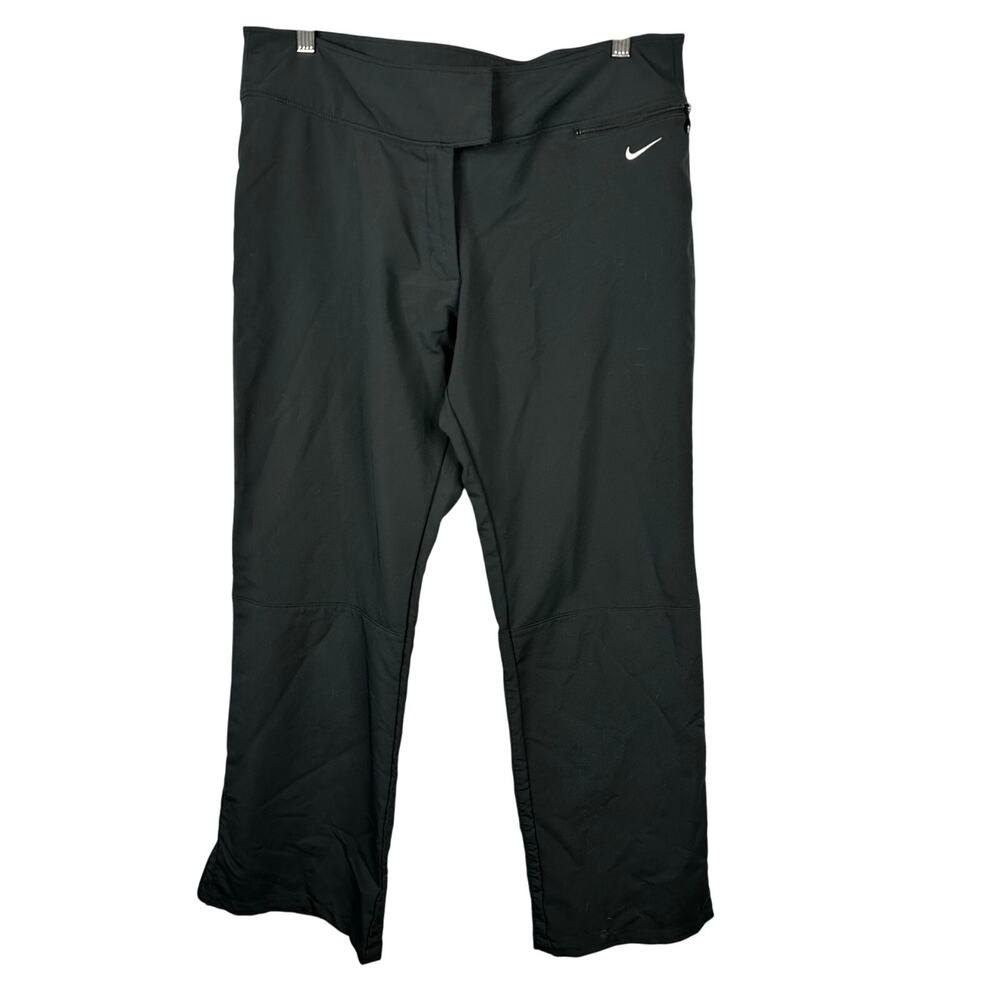 Nike Womens size Large 12 14 Black Athletic Running Pants 200427 H6USH